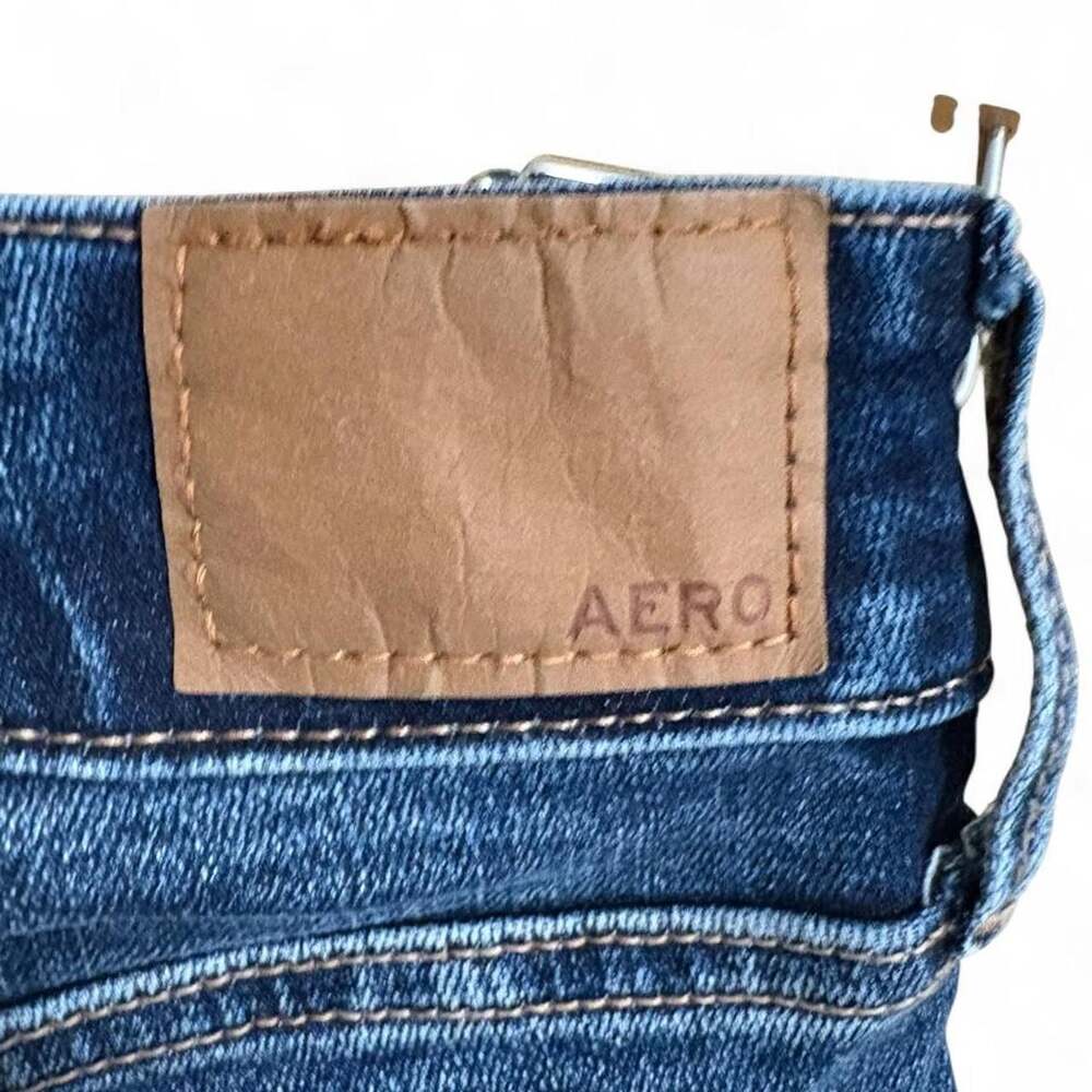 Aeropostale Mid Rise Bootcut Jeans Women's 00 REG Medium Wash - Picture 4 of 6